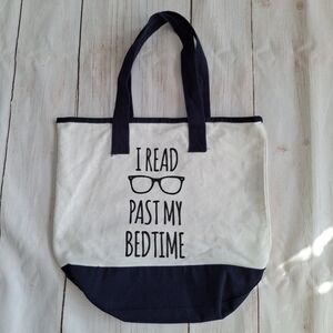 Indigo Book Tote Bag I Read Past My Bedtime